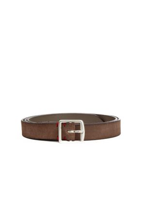 Eleventy Low Suede Belt