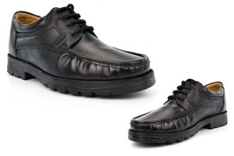 Generic Mens Leather Shoes Boys School Shoes Size 6 Boys Shoe Size 11 Mens Lace Up Shoe Real Leather Upper Lace Up Work Comfort Sizes 6-12 Black 11 UK