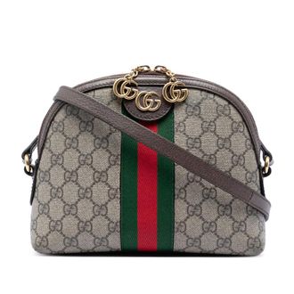 Gucci Pre-owned Gucci Small GG Supreme Web Ophidia Dome Crossbody Ladies DZ8K18NX8CICH2GS