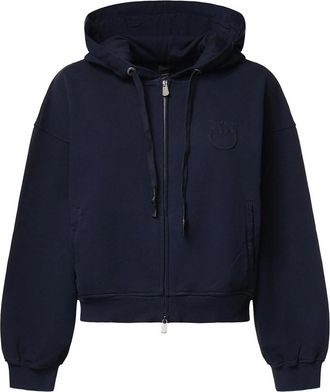 Pinko Cotton Zip-Up Sweatshirt