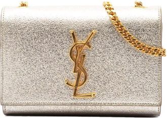 Saint Laurent Pre-owned Saint Laurent Small Metallic Calfskin Monogram Kate Crossbody Ladies L1V7IHI1XPUNE0JU