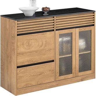 SoBuy Sideboard Kitchen Storage Cabinet Cupboard with 3 Drawers,FSB99-N - Sobuy