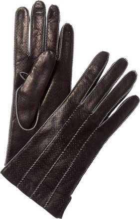 Portolano Contrast Color Stitch & Lining Leather Gloves