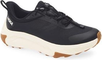 Hoka One One Transport 2 Water Repellent Hiking Sneaker in Black /Alabaster at Nordstrom, Size 10.5