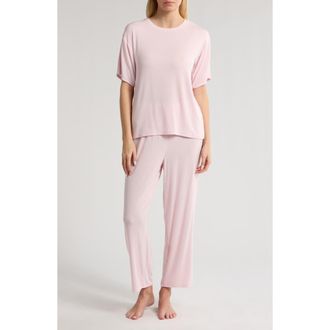 Nordstrom Moonlight Eco Easy Rib Pajamas in Pink Cake at Nordstrom Rack, Size Small