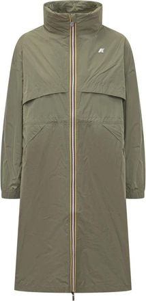 K-Way Aube Memory Touch - Dames - Parka Jassen - Groen - L - Polyester - Jassen