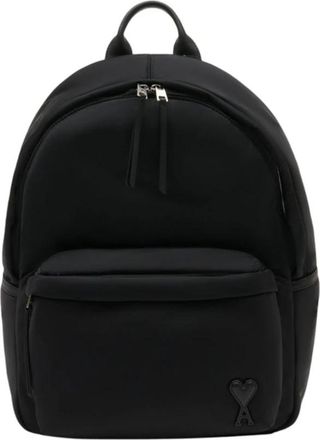 Ami Marcel Backpack - unisex - Rugzakken - Zwart - ONE Size - Leer - Tassen