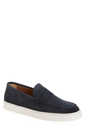 Bruno Magli Magnifico Slip-On in Navy Suede at Nordstrom Rack, Size 12