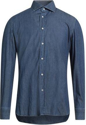 LUIGI BORRELLI NAPOLI Denim shirts