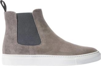 Scarosso Tommaso Grijze Su&egrave;de Platform Sneakers - Heren - Chelseaboots - Grijs - 39 EU - Su&egrave;de - Schoenen
