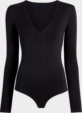 Commando Prima Ballet Deep V-Neck Thong Bodysuit