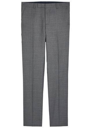 Paul Smith Tailored Slim Tapered-leg Wool Trousers - Grey - 36 (W36 / XL)