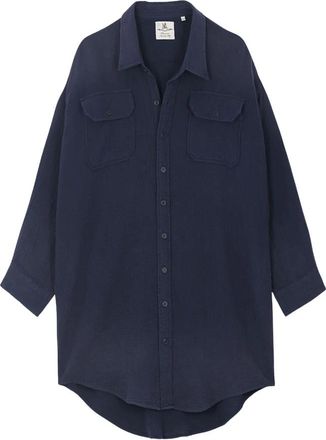 Denimist Utility Overhemdjurk - Dames - Shirt Kleedjes - Blauw - 2XS - Katoen - Kleedjes