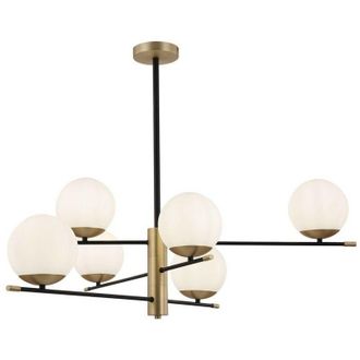 Maytoni Maytoni - Nostalgia Globe Ceiling Pendant Lamp Matt Gold, 6 Light, E14
