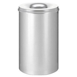 EKO V-part - Papelera De Seguridad Acero Autoextinguible Capacidad 110 L