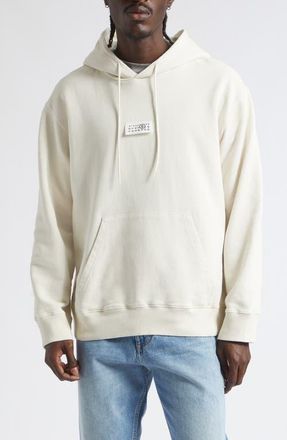 Maison Margiela Cotton Hoodie in Ecru at Nordstrom, Size Xx-Large
