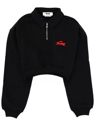 Msgm Follow The Rabbit Collared Sweatshirt