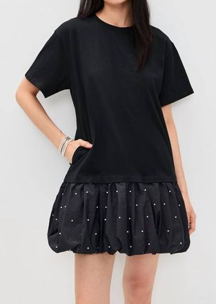 Sea New York Alberta Pearl T-Shirt Dress In Black
