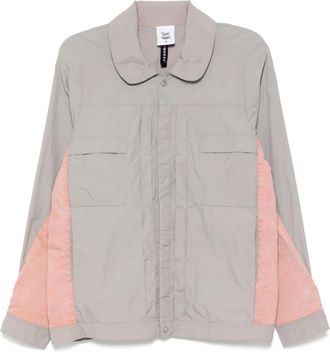 Stain Shade Giacca a vento con inserti - Grigio