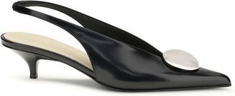 Proenza Schouler Black Calf Leather Bos Taurus High Heel Womens Pumps