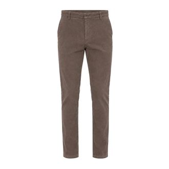Trussardi Pantalone Tortora - Heren - Broeken - Bruin - Maat: M Katoen