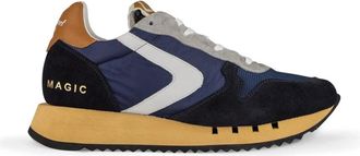 Valsport Handgemaakte Blauwe Sneakers Italiaans Gemaakt - Heren - Sneakers - Blauw - 40 EU - Katoen - Schoenen