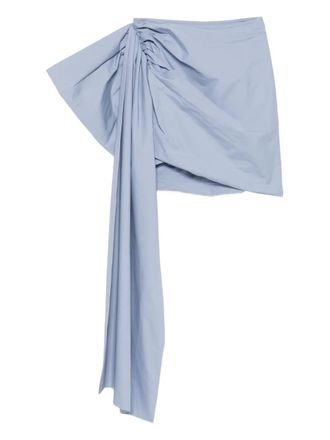 Self Portrait draped mini skirt - Blauw