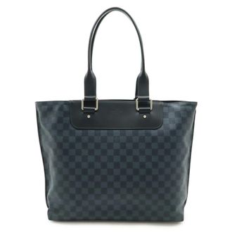 Louis Vuitton Damier Cobalt Black Blue Pvc Shoulder Bag Tote Bag (Pre-Owned)