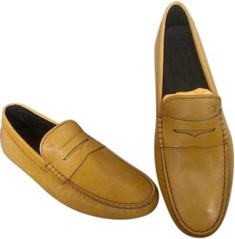 Tod's Suede Penny Loafers Size 40.5