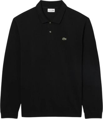 Lacoste L.12.12 Originele Polo met Lange Mouwen - Heren - Polos - Zwart - S - Katoen - Tops