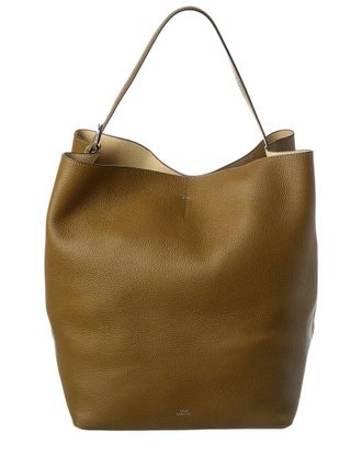 Toteme Toteme Belted Grained Leather Tote