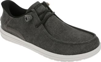 Skechers Mens Melson-Coronado Sneaker, Black/Grey, 6.5 UK