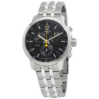 Tissot PRC 200 Chronograph Quartz Black Dial Mens Watch T114.417.11.057.00