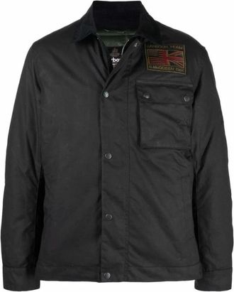 Barbour Zwarte Gewaxte Katoenen Jas - Heren - Zomerjassen - Zwart - S - Katoen - Jassen