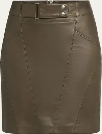 Tom Ford Soft Nappa Leather Mini Pencil Skirt