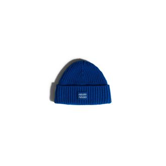 Miu Miu Wool And Cashmere Beanie, Woman, Royal Blue