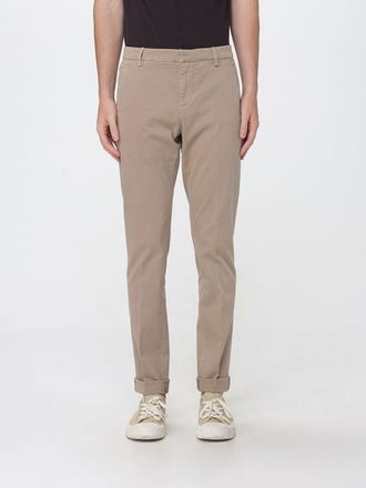 Dondup Pantaloni chino Gaubert slim fit in velluto a vita media