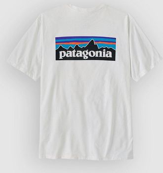 Patagonia P-6 Logo Responsibili T-Shirt bianco