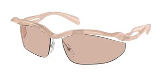 Prada PR A25S 12S4I2 Womens Sunglasses Pink Size 71