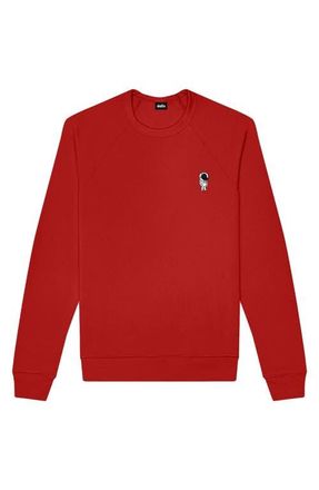 Dalix Astronaut Fleece Sweatshirt in Red at Nordstrom, Size Xx-Large