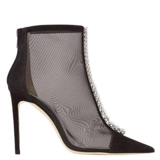 Jimmy Choo London Bing 100 Mesh Ankle Boots, Brand Size 34.5 ( US Size 4.5 )