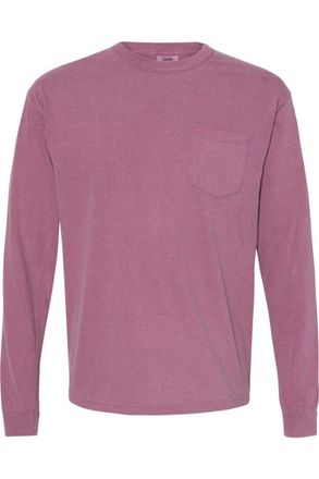 Comfort Colors Garment-Dyed Heavyweight Long Sleeve Pocket T-Shirt