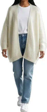 Elan Rock & Love Cardigan In Cream