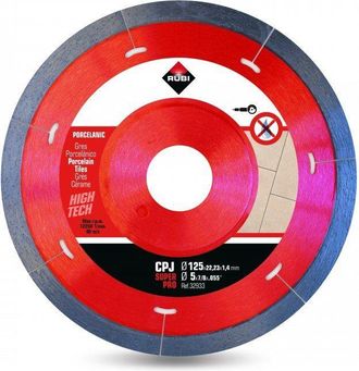 Rubi 32933 Disco Diamante Gres Porcel&aacute;nico J-slot (cpj) 125 Mm Superpro, Gris