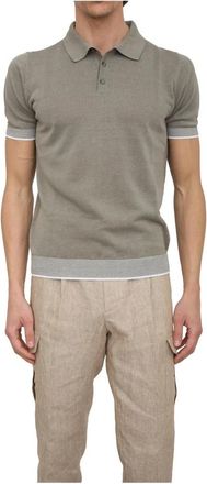 PESERICO Klassiek Polo Shirt voor Mannen - Heren - Polos - Groen - M - Katoen - Tops