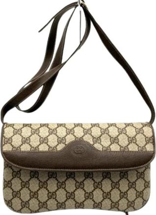 Gucci Pre-owned Cross Body Bags, female, Brown, Size: ONE SIZE Pre-owned Cross Body Bag