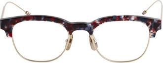 Thom Browne Square Browline Optical Frame - unisex - Brillen - Veelkleurig - 49 MM - Accessoires