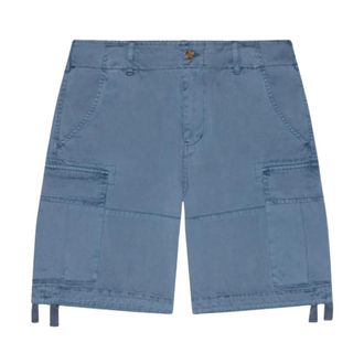 Redskins Short Bermuda Confort - Heren - Korte Broeken - Blauw - W30 - Katoen - Korte Broeken