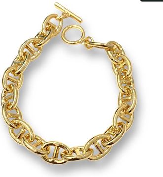 Theia Womens Chunky Link Bracelet In Gold