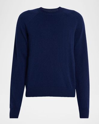 Tom Ford Mens Cashmere and Lambswool Raglan Crewneck Sweater